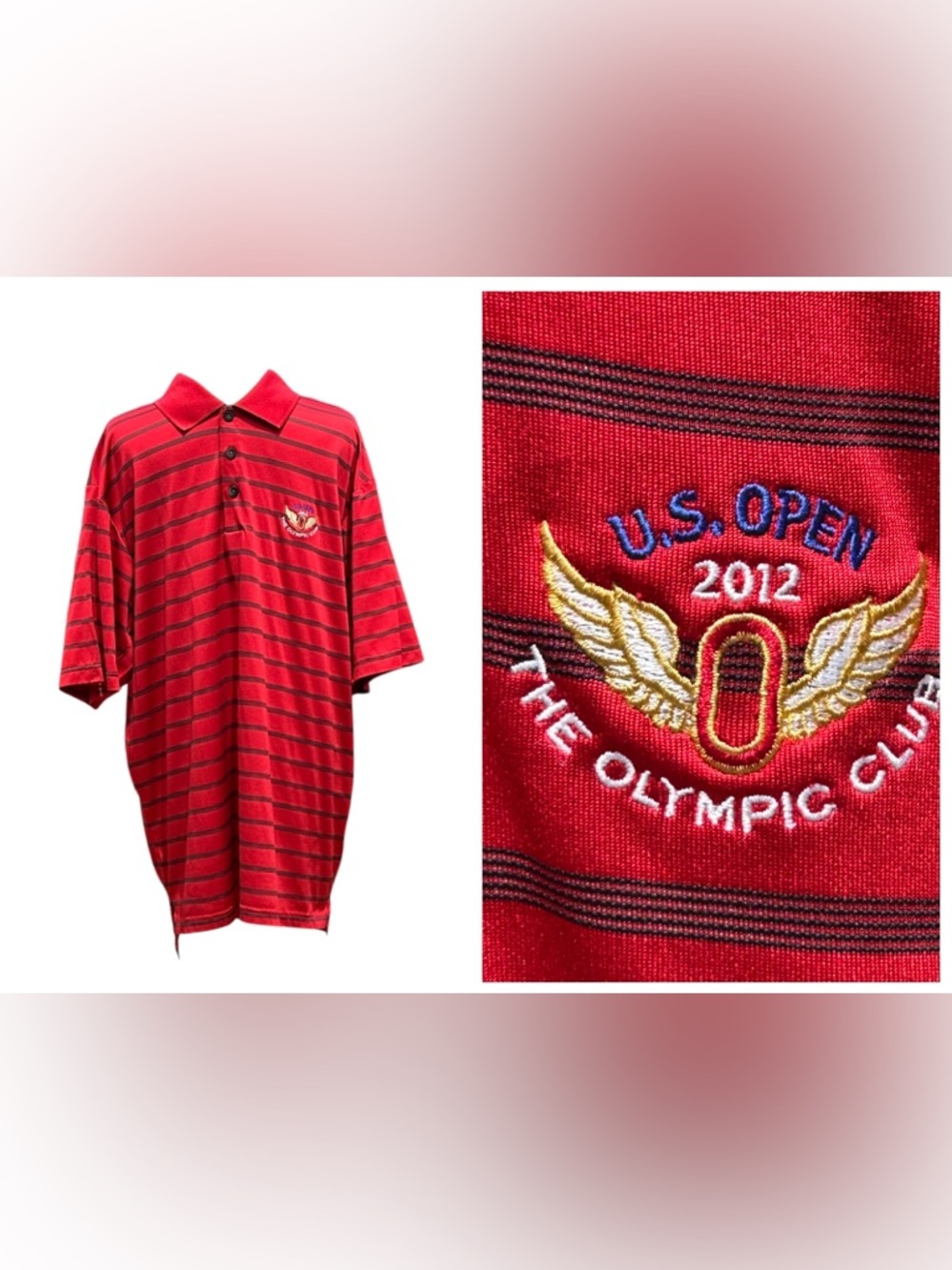 US Open Golf Polo Shirt Adidas 2012 Olympic Club